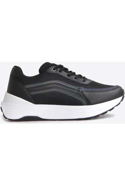 Vizon Ayakkabı Kadın Siyah Beyaz Sneaker VZN22Y-044