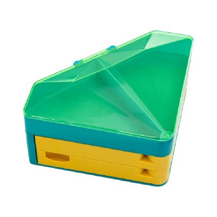 Plastik Saklama Kutusu, Kırtasiye Depolama Kutusu Için Bölünmüş Renk Çekmece Tipi Fan (Yurt Dışından)