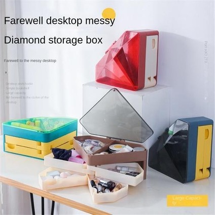 Plastik Saklama Kutusu, Kırtasiye Depolama Kutusu Için Bölünmüş Renk Çekmece Tipi Fan (Yurt Dışından) indirimleri