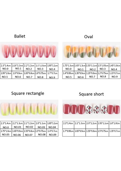 5 Adet Takma Tırnak - Çok Renklili (Yurt Dışından) modelleri