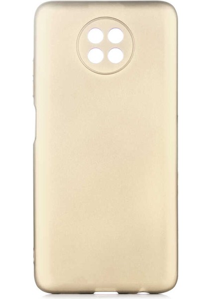 Xiaomi Redmi Note 9t Kılıf Silikon Yumuşak Dokulu Premium- Gold