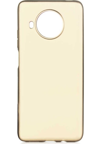 Xiaomi Redmi Note 9 Pro 5g Kılıf Silikon Yumuşak Dokulu Premium- Gold