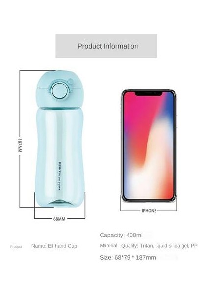 400ML Taşınabilir Clamshell Doğrudan Içme Tritan Spor Su Kupası(Yurt Dışından) indirimleri