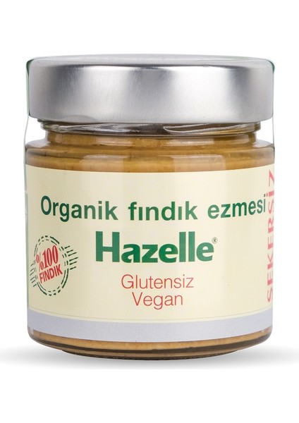 Organik, Şekersiz Fındık Emzesi 200 gr %100 Fındık