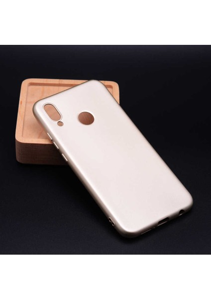 Huawei P20 Lite Kılıf Silikon Yumuşak Dokulu Premium- Gold