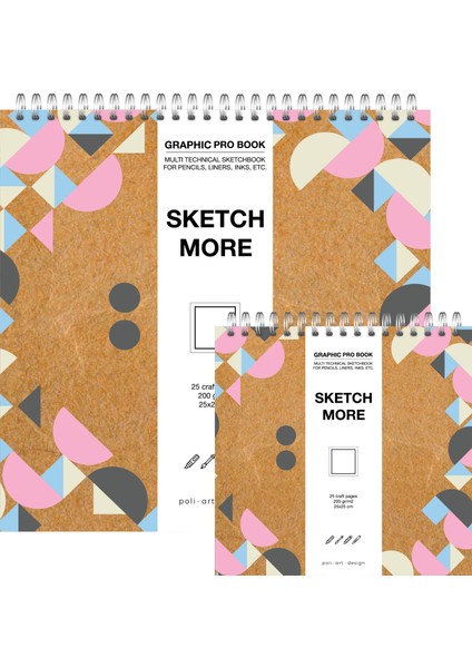 Kare 25X25 cm Spiralli Kraft Eskiz Defteri Karışık Teknikler Için Mix Media Sketchbook fiyatları