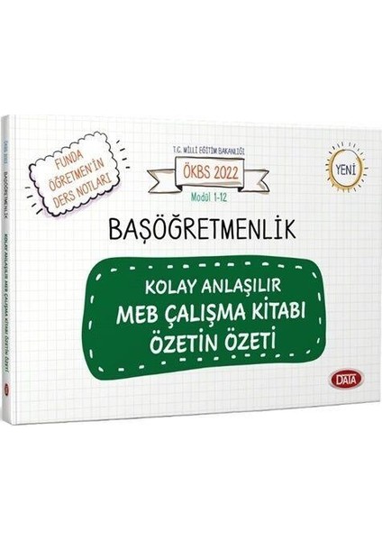 2022 MEB Ökbs Başöğretmenlik Kolay Anlaşılır MEB Çalışma Kitabı Özetin Özeti