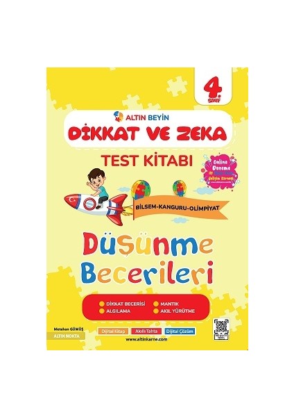 4. Sınıf Tüm Dersler Soru Bankası Bilsem Dikkat ve Zeka Seti