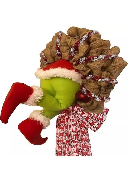 Noel Hırsız Noel Çuval Çelenk, Noel Süslemeleri (Küçük)(Yurt Dışından)