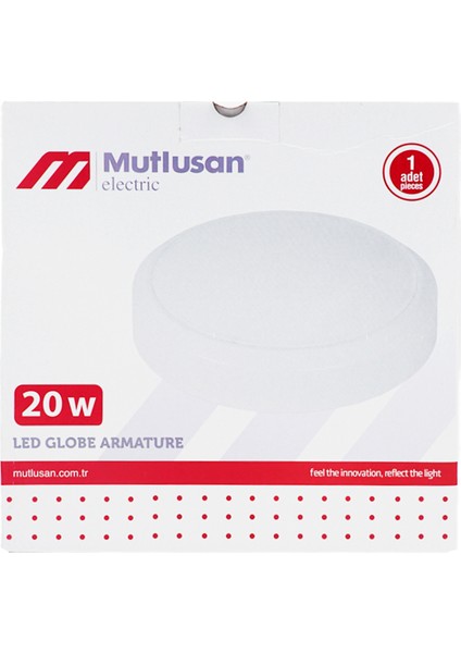 Krom LED Glop Armatür