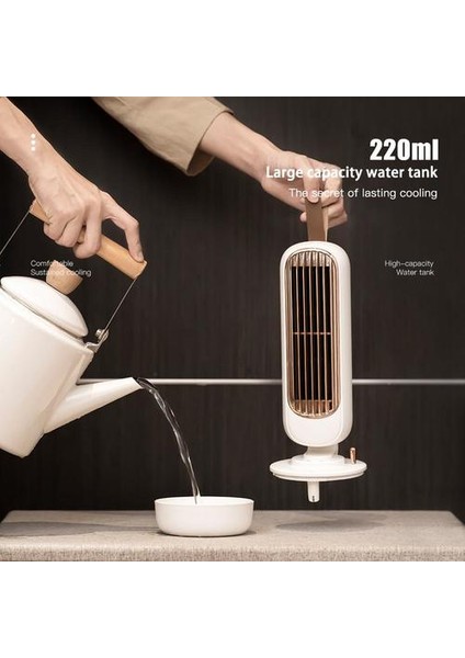 Retro Kule Fan Masaüstü Sessiz Güçlü Rüzgar USB 2 In 1 Su Püskürtme Fan Klima Ultrasonik Nemlendirici Havalandırma Fanları | Hvac Systems parçalar(Yurt Dışından)