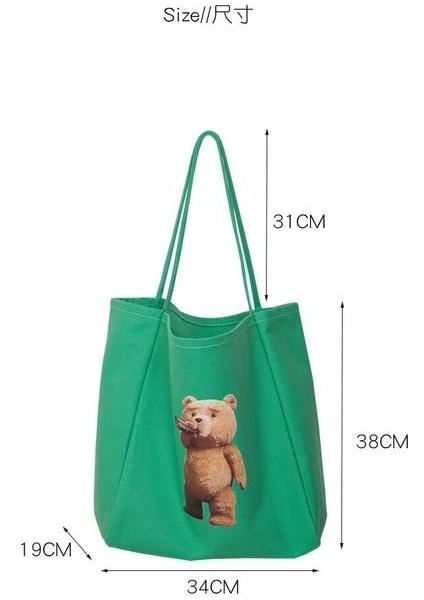 Kadın Büyük Tuval Alışveriş Çantası Sevimli Ayı Ekstra Büyük Kitaplar Tote Kullanımlık Bakkal Çantası Eko Shopper Bayanlar Için Omuz Çantaları | Alışveriş Torbaları modelleri