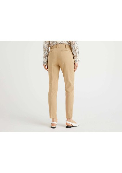 Elastanlı Basic Chino Pantolon