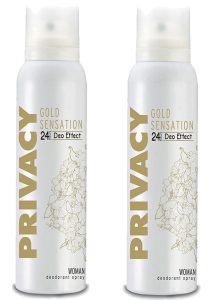 2 Adet Kadın Deodorant Privacy Gold Sensation 150 Ml