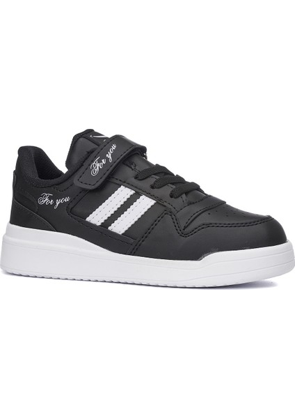 Günlük Çocuk Sneaker Bağcıklı ve Cırtlı Hafif Kaymaz Taban Rahat Spor Ayakkabı 100