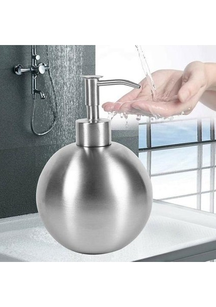 500 ml Top Sıvı Sabunluk Paslanmaz Çelik Mutfak Banyo El Pompası Sıvı Sabunluk Losyonu Deterjan Şişesi | Sıvı Sabun Dağıtıcılar (Yurt Dışından)