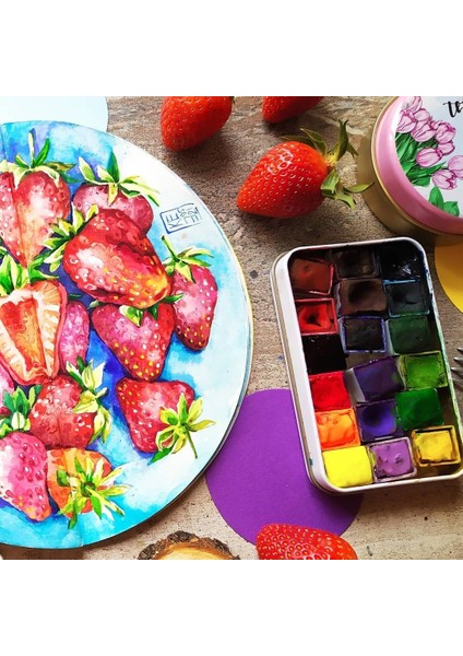 Yuvarlak D20 cm Eskiz Defteri (Suluboya ve Grafik Için) Watercolor Round Sketchbook fiyatları
