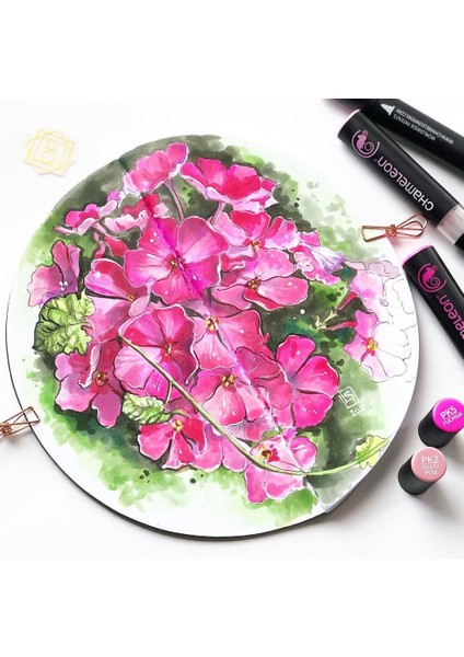 Yuvarlak D20 cm Eskiz Defteri (Marker ve Grafik Için) Round Sketchbook