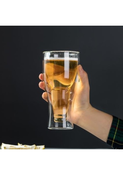 Kokteyl Bardağı Kupa Çift Duvar Bira Şarap Kadehi Viski Şampanya Cam Kahve Fincanı Votka Kupalar Şişe Stil Drinkware | Bira Steins (Yurt Dışından)