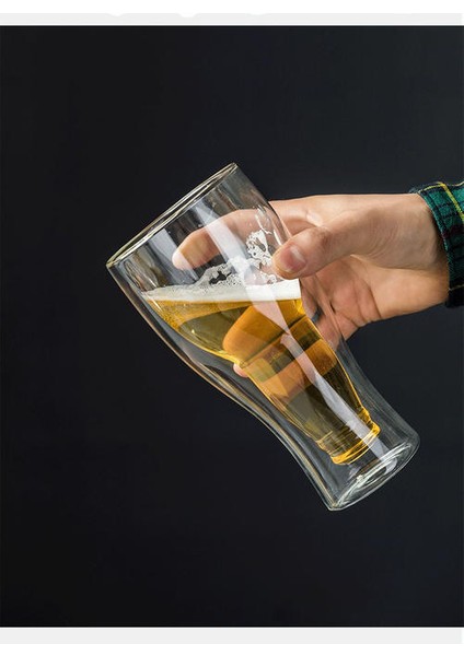 Kokteyl Bardağı Kupa Çift Duvar Bira Şarap Kadehi Viski Şampanya Cam Kahve Fincanı Votka Kupalar Şişe Stil Drinkware | Bira Steins (Yurt Dışından)