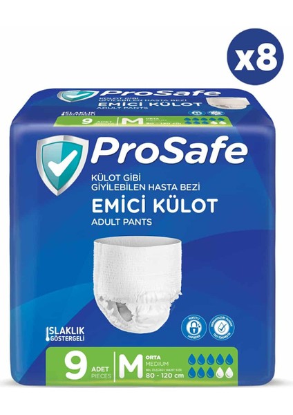Emici Külot M Beden 72 Adet