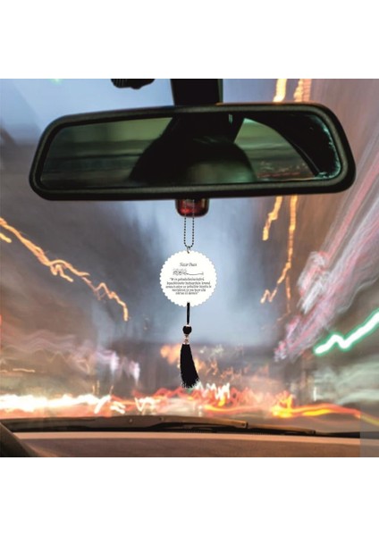 A Harfli ve Nazar Ayetli Dikiz Ayna Süsü Model 1 fiyatları