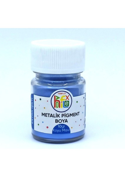 Epoksi Reçine Metalik Sedefli Pigment Toz Boya Koyu Mavi 10 gr