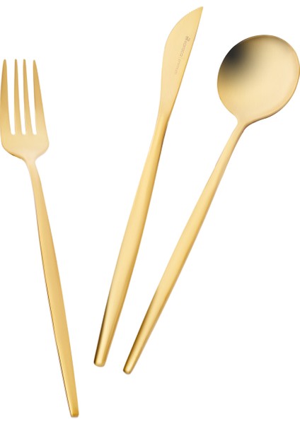 Orion Matte Gold 30 Parça 6 Kişiik Çatal Kaşık Bıçak Seti