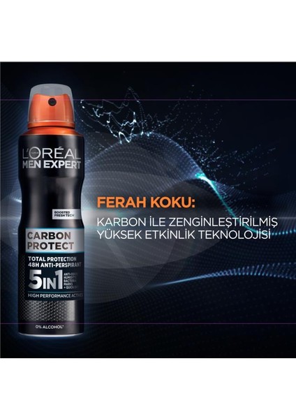 L'Oréal Paris Men Expert Carbon Protect Deodorant & Duş Jeli Seti