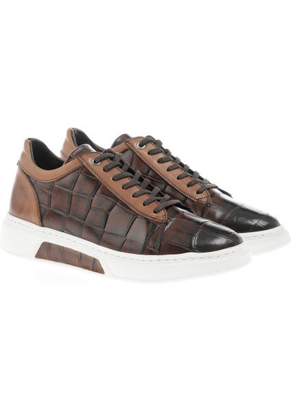 Kroko Detaylı Özel Tasarım Sneakers