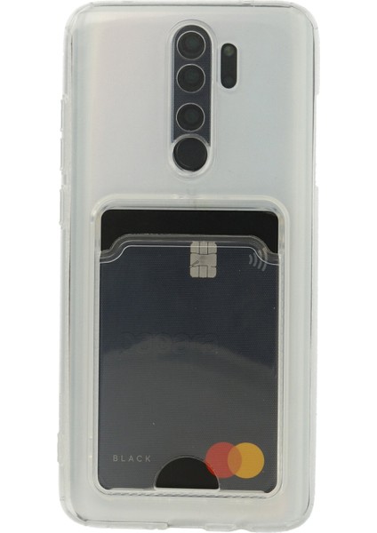 Xiaomi Redmi Note 8 Pro Kılıf Kart Şeffaf Silikon