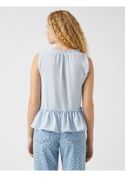 Koton Kolsuz Bluz Bağlama Detaylı Saten Görünümlü fırsatları