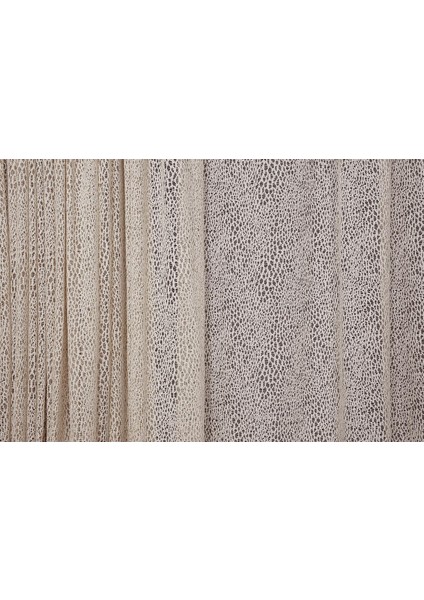 Mikro Model Vizon Renk Hazır Dikilmiş Pileli Fon Perde 300 x 260 cm
