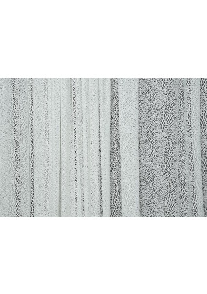 Mikro Model Kırık Beyaz Renk Hazır Dikilmiş Pileli Fon Perde 300 x 260 cm