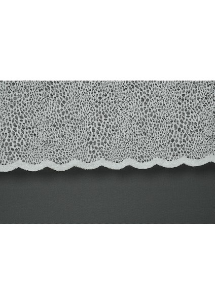 Mikro Model Kırık Beyaz Renk Hazır Dikilmiş Pileli Fon Perde 300 x 260 cm