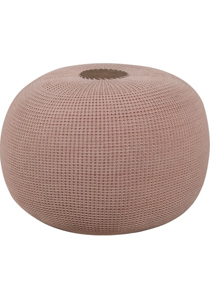 El Yapımı Yayvan Örgü Puf Pudra