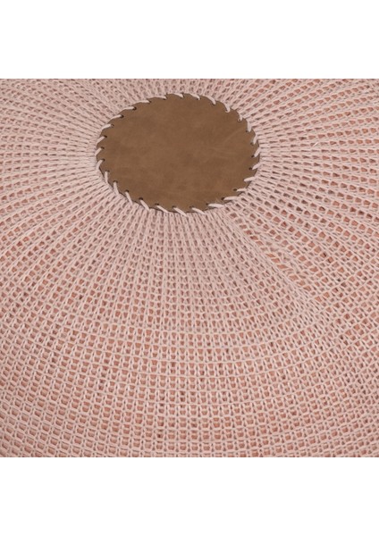 El Yapımı Yayvan Örgü Puf Pudra modelleri