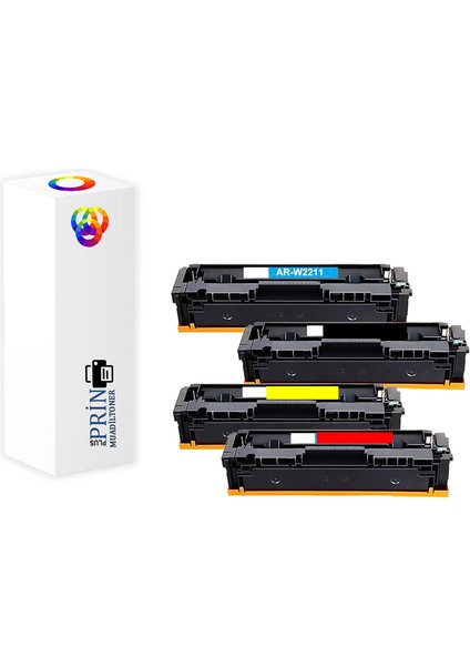 Hp 207X-HP Color Pro M255DW Muadil Toner Takım 3150 Syf