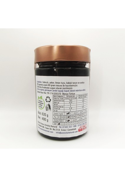 Anniçka Püskül ve Gelincik Reçeli 2X400 gr modelleri