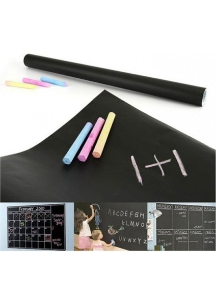 Yapışkanlı Kara Tahta Yazı Tahtası Sticker Blackboard