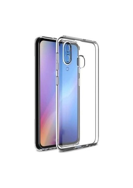 Honor 8c Tıpalı Kamera Korumalı Şeffaf Silikon Kılıf