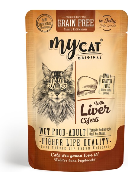 Mycat Ciğerli Pouch 85gr 24lü