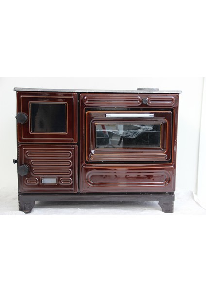 Camlı Lüks Döküm Kuzine Yaylı