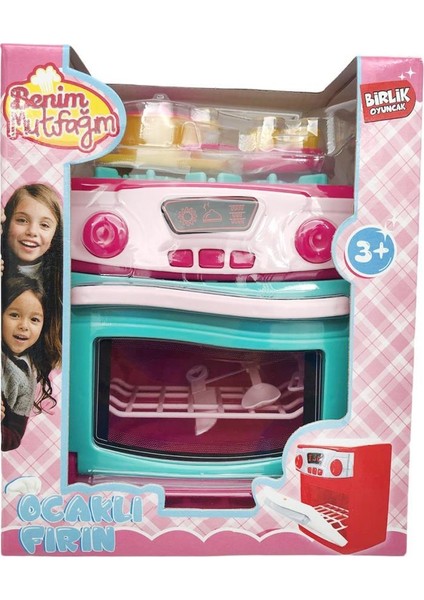 Kutulu Ocaklı Mini Fırın Pembe Evcilik Mutfak Oyun Seti fırsatları