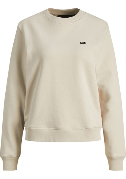 JJXX Jxabbie Kadin Bej Sweatshirt 12223962-Moonbeam