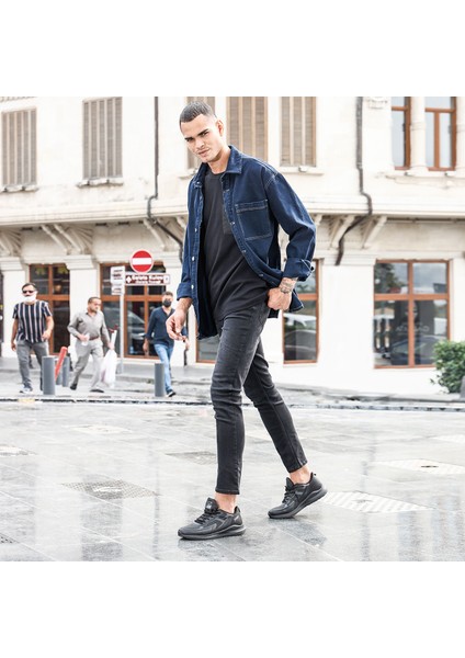 26636 Siyah Erkek Spor Ayakkabı