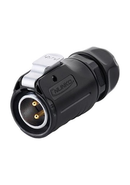 LP-20-C02PE-01-022 2-Pin Su Geçirmez Konnektör - Erkek