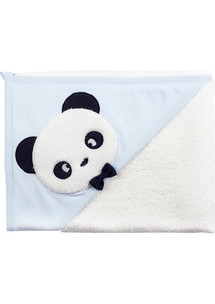 Sarebaby Sevimli Panda Erkek Bebek Bornoz Takımı Yeni Sezon