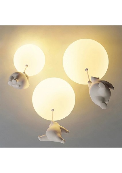 Modern Karikatür Kutup Ayısı Yaratıcı Plafonyer Günışığı Şekil Avize (Yurt Dışından) modelleri