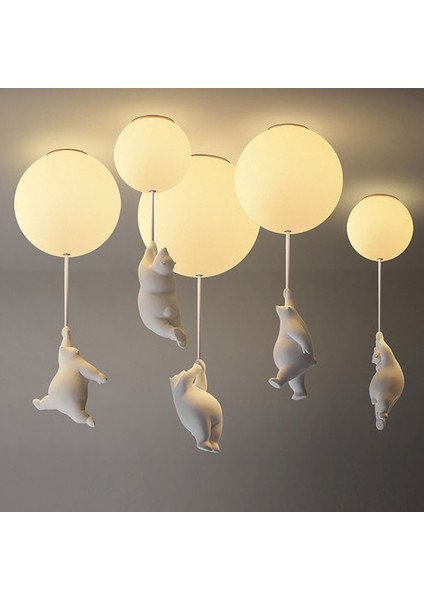 Modern Karikatür Kutup Ayısı Yaratıcı Plafonyer Günışığı Şekil Avize (Yurt Dışından) indirimleri